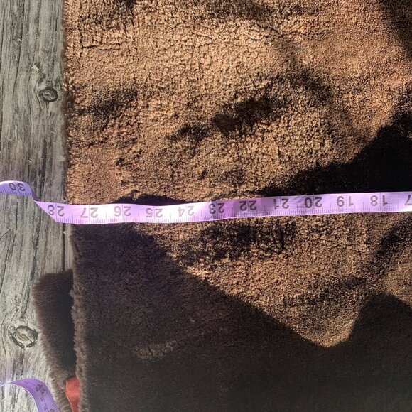 Vintage 1950s 60s MCM Chocolate Brown Faux Fur Teddy Coat - Picture 10 of 16